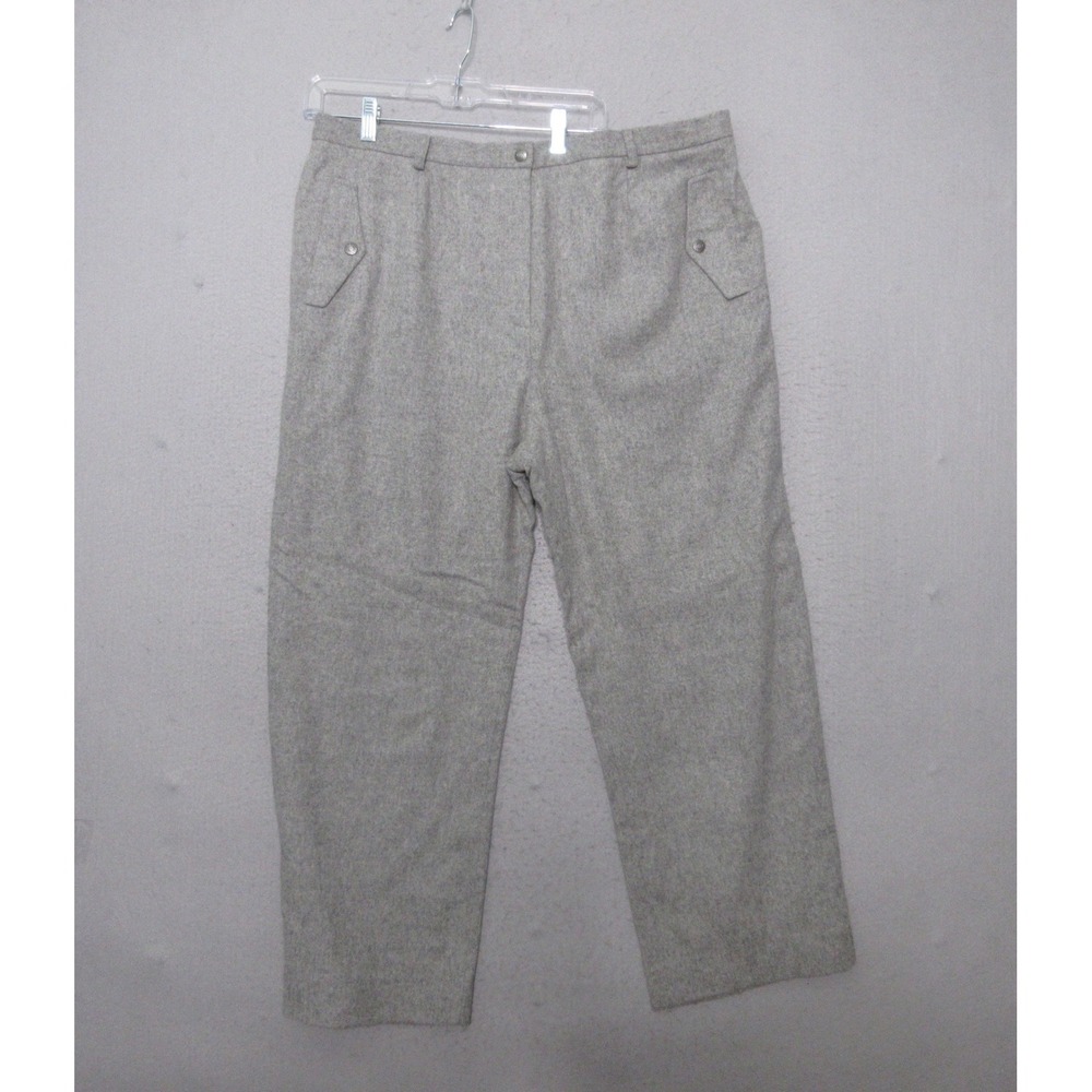 Lauren Ralph Lauren Pants 20W Wool Blend Gray Quiet Luxury Preppy Timeless Lined